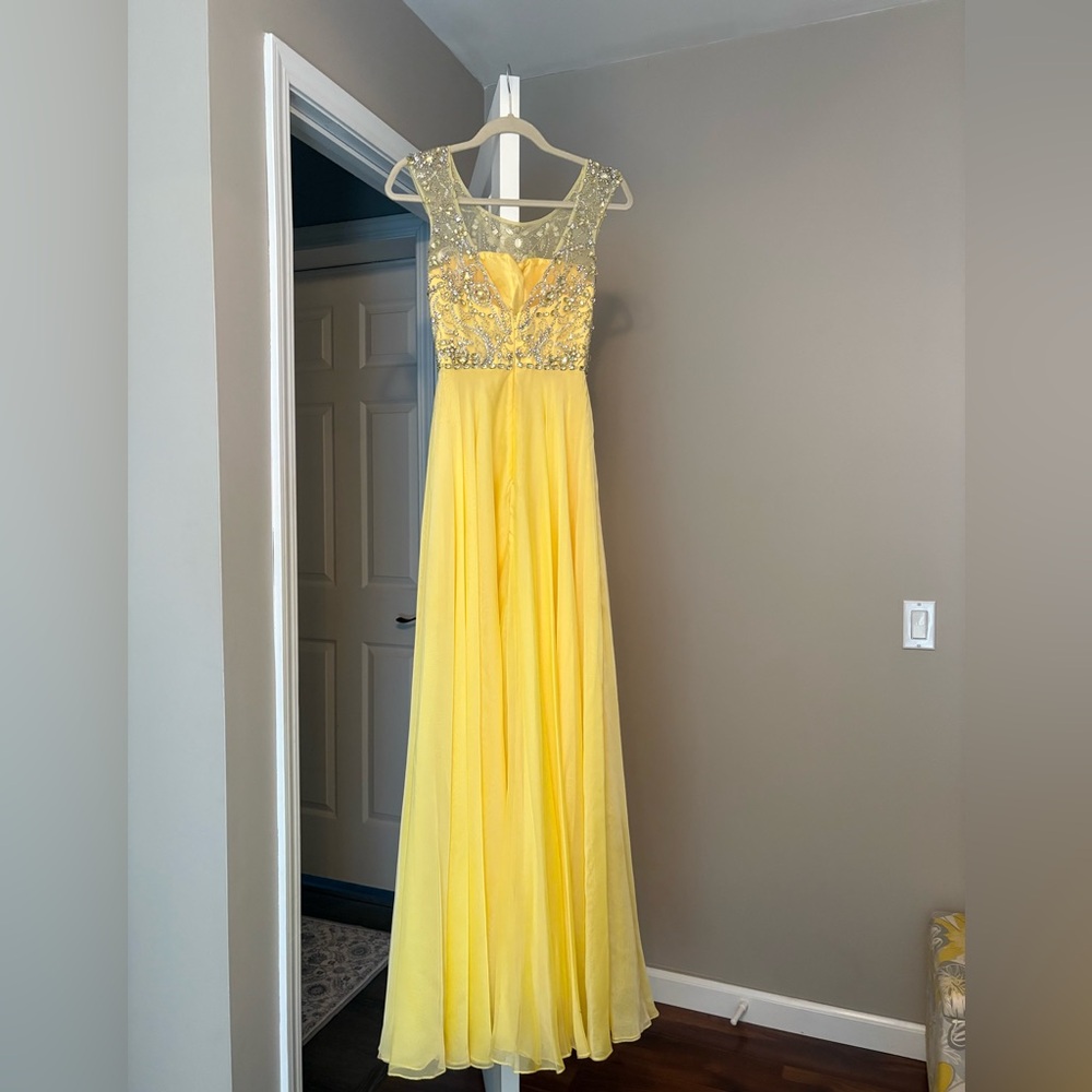 Sherri Hill Yellow Prom Dress - Picture 5 of 5